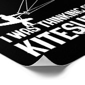 Entschuldige, dass ich über Kitesurfing Watersport Poster (Ecke)