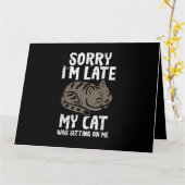 Entschuldige, dass ich zu spät auf meinem sonnigen karte (Gelbe Blume)