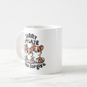 Entschuldige, dass ich zu spät bin, ich habe Korgi Kaffeetasse (Vorderseite Links)