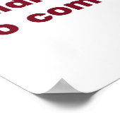 Entschuldige, dass ich zu spät bin. Ich habe nicht Poster (Ecke)