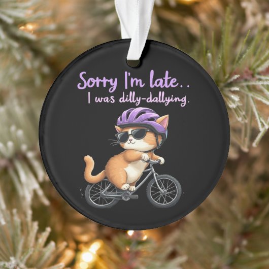 Entschuldige, dass ich zu spät bin, ich war tot mi ornament (Baum)