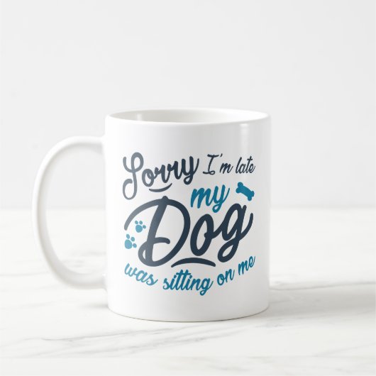 Entschuldige, dass ich zu spät bin kaffeetasse (Links)