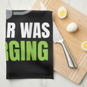 Entschuldige, dass ich zu spät in meinem Auto war Geschirrtuch (Viertel Falte)