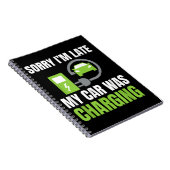 Entschuldige, dass ich zu spät in meinem Auto war Notizblock (Rechte Seite)