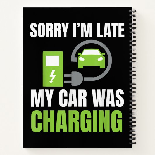 Entschuldige, dass ich zu spät in meinem Auto war  Notizblock (Rückseite)