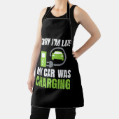 Entschuldige, dass ich zu spät in meinem Auto war  Schürze (InSitu)