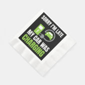 Entschuldige, dass ich zu spät in meinem Auto war Serviette (Ecke)