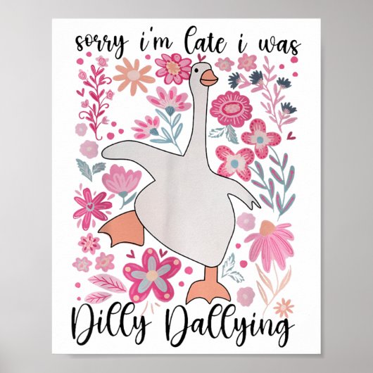 Entschuldige, dass ich zu spät war Dilying Boho Fl Poster (Vorne)