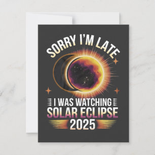 Entschuldige, dass ich zu spät war und die Sonnenf Dankeskarte