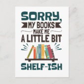 Entschuldige, dass meine Bücher mir ein wenig ein Postkarte (Vorderseite)