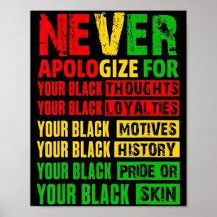 Entschuldige deinen Schwarze Geschichte Monat Afri Poster