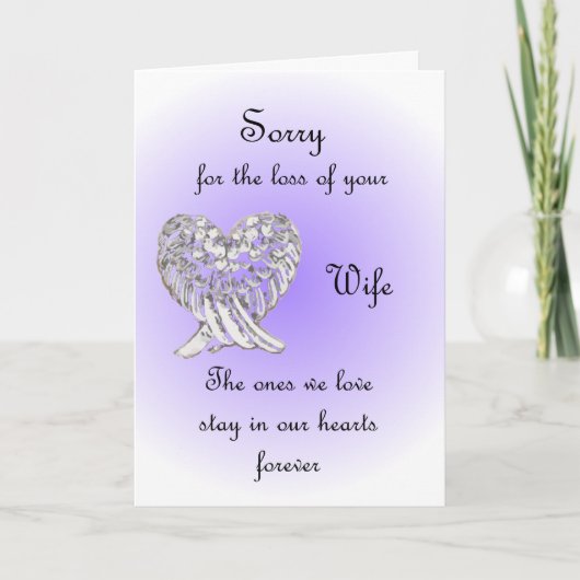 Entschuldige den Verlust deiner Ehefrau Karte (Vorderseite)