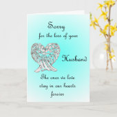 Entschuldige den Verlust deines Ehemanns Karte (Gelbe Blume)