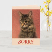 Entschuldige die Entschuldigung von Kitty Karte (Gelbe Blume)