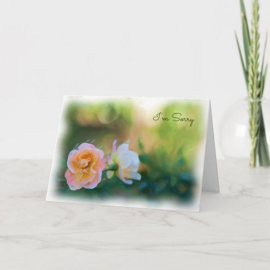 Entschuldige die Rosenkarte. Karte (Vorderseite)