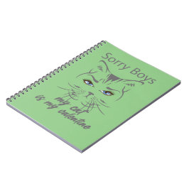 Entschuldige Jungs, meine Katze ist mein Valentins Notizblock