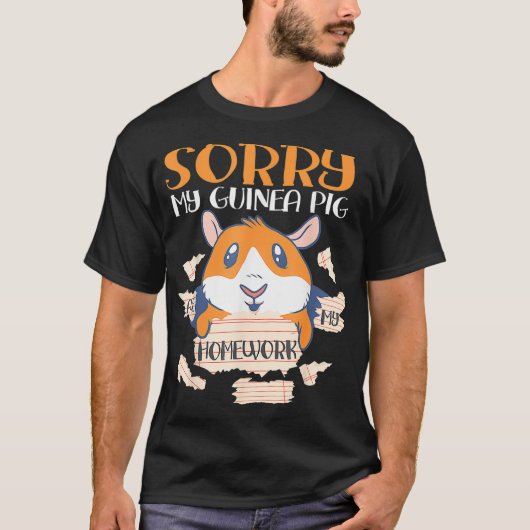 Entschuldige meine Guinea, meine Hausaufgaben zu s T-Shirt (Vorderseite)