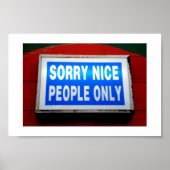 Entschuldige nur nette Leute Poster (Vorne)