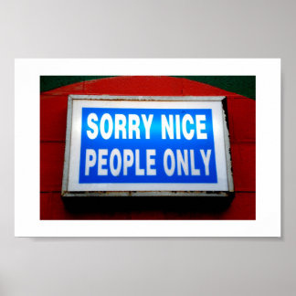 Entschuldige nur nette Leute Poster