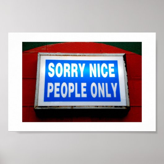 Entschuldige nur nette Leute Poster (Vorne)