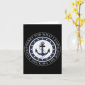 Entschuldige, was ich beim Docken des Bootes gesag Karte (Gelbe Blume)