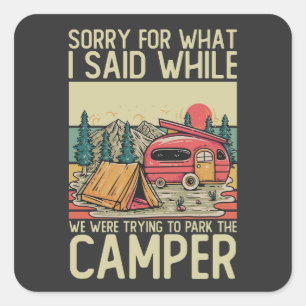 Entschuldige, was ich gesagt habe, während wir ver quadratischer aufkleber