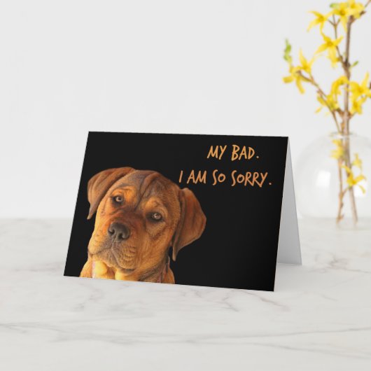 Entschuldigen Sie bitte, dass ich meine schlechte  Karte (Gelbe Blume)