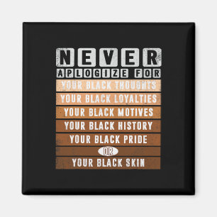 Entschuldigen Sie Black History Month Blm Melanin  Magnet