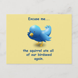 Entschuldigen Sie...Das Eichhörnchen hat all unser Postkarte