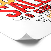 Entschuldigen Sie, dass es Yard Sale an der Uhr is Poster (Ecke)