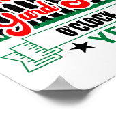 Entschuldigen Sie, dass es Yard Sale an der Uhr is Poster (Ecke)