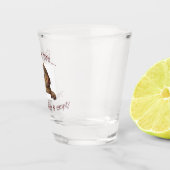 Entschuldigen Sie, dass Ihr Vogelzueder leer ist Schnapsglas (Rechts)