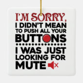 Entschuldigen Sie, dass Sie alle Ihre Tasten sarka Keramikornament (Rückseite)