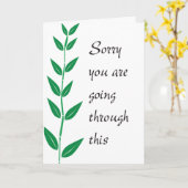 Entschuldigen Sie, dass Sie das durchmachen Karte (Gelbe Blume)