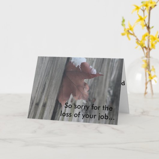 Entschuldigen Sie den Verlust Ihrer Arbeit... Karte (Gelbe Blume)