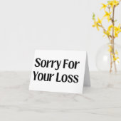 Entschuldigen Sie den Verlust Ihrer großen Druckka Karte (Gelbe Blume)