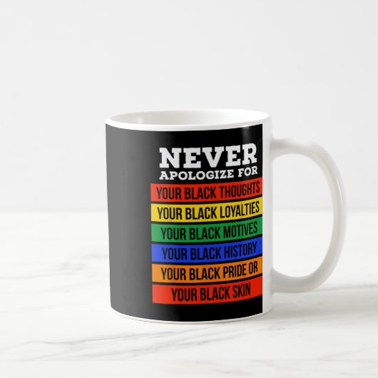 Entschuldigen Sie für Ihr Blackness - Black Histor Kaffeetasse (Rechts)