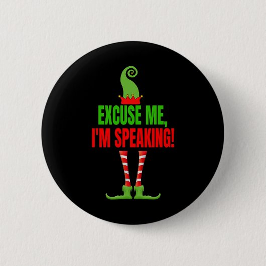 Entschuldigen Sie, ich#39;m Speaking Funny Kamala Button (Vorderseite)