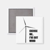 Entschuldigen Sie! Ich habe Wind Got - Magnet (Vorderseite/Rückseite)
