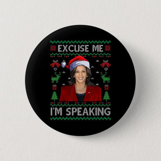 Entschuldigen Sie, ich spreche zu Weihnachten Kama Button (Vorderseite)