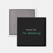 Entschuldigen Sie, ich und#';Ich spreche Kamala Ha Magnet (Vorderseite/Rückseite)