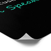 Entschuldigen Sie, ich und#';Ich spreche Kamala Ha Poster (Ecke)