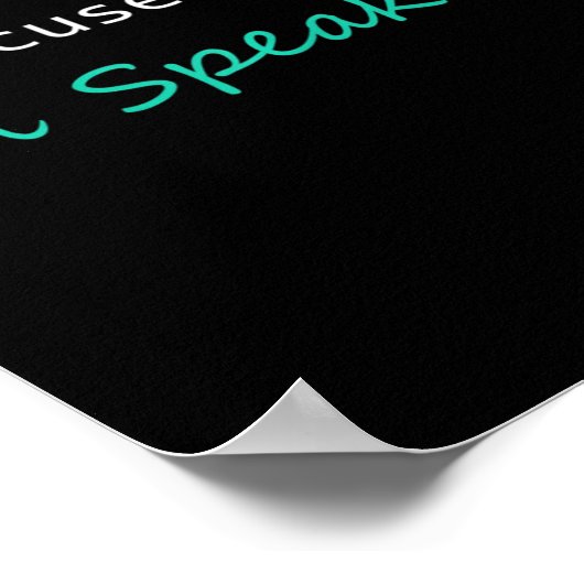 Entschuldigen Sie, ich und#';Ich spreche Kamala Ha Poster (Ecke)