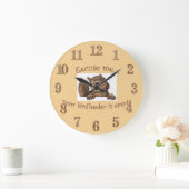 Entschuldigen Sie, Ihr Birdfeeder ist leere Wall-U Große Wanduhr (Zuhause)