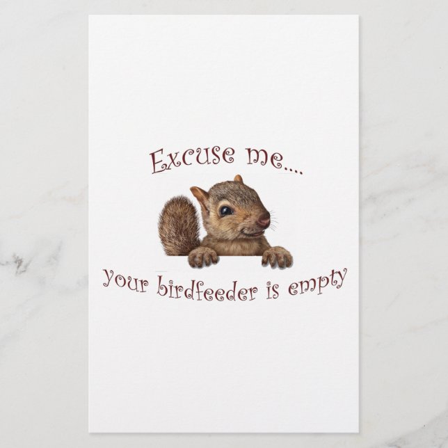 Entschuldigen Sie...Ihr Vogelzuführung ist leer (Vorderseite)