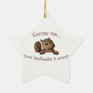 Entschuldigen Sie...Ihr Vogelzuführung ist leer Keramik Ornament