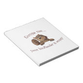 Entschuldigen Sie...Ihr Vogelzuführung ist leer Notizblock (angewinkelt)