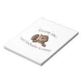 Entschuldigen Sie...Ihr Vogelzuführung ist leer Notizblock (Rotiert)