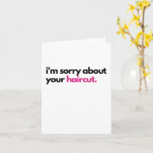 Entschuldigen Sie Ihre Sympathy Card beim Haarschn Karte (Gelbe Blume)