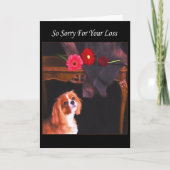 Entschuldigen Sie Ihren Verlust Cavalier King Char Karte (Vorderseite)